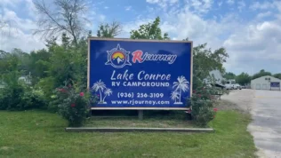 Lake Conroe RV Campground in Willis TX Location Image