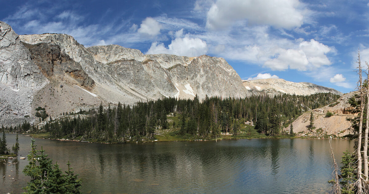 Snowy Mountain Range Panorama, Medicine Bow National Forest, WY.